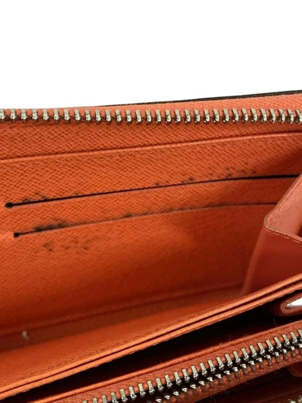 LOUIS VUITTON Zippy Wallet Vertical M32822 Ardoise Taiga Unclear Long Wallet